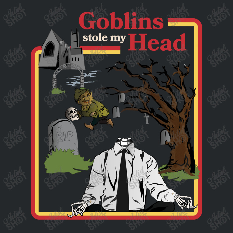 Goblins Stole My Head Vintage Retro Crewneck Sweatshirt by ArtistConner | Artistshot