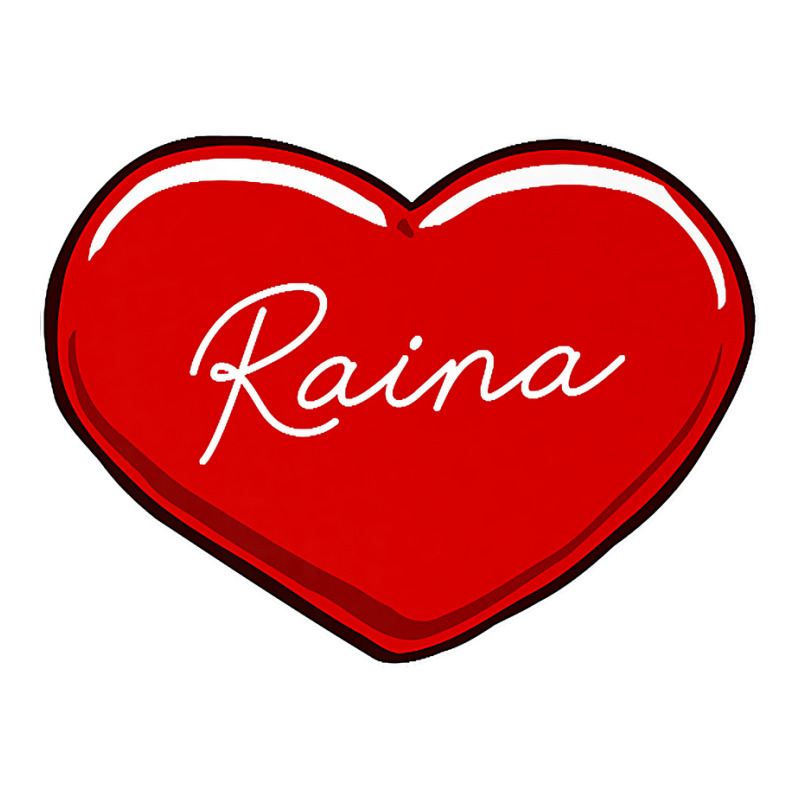 Hand Drawn Heart Raina First Name Hearts I Love Raina Premium T Shir ...