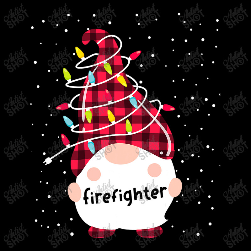 Firefighter Gnome Matching Family Christmas Lights Pajama T Shirt Adjustable Cap by Kevin_VandenBerge | Artistshot