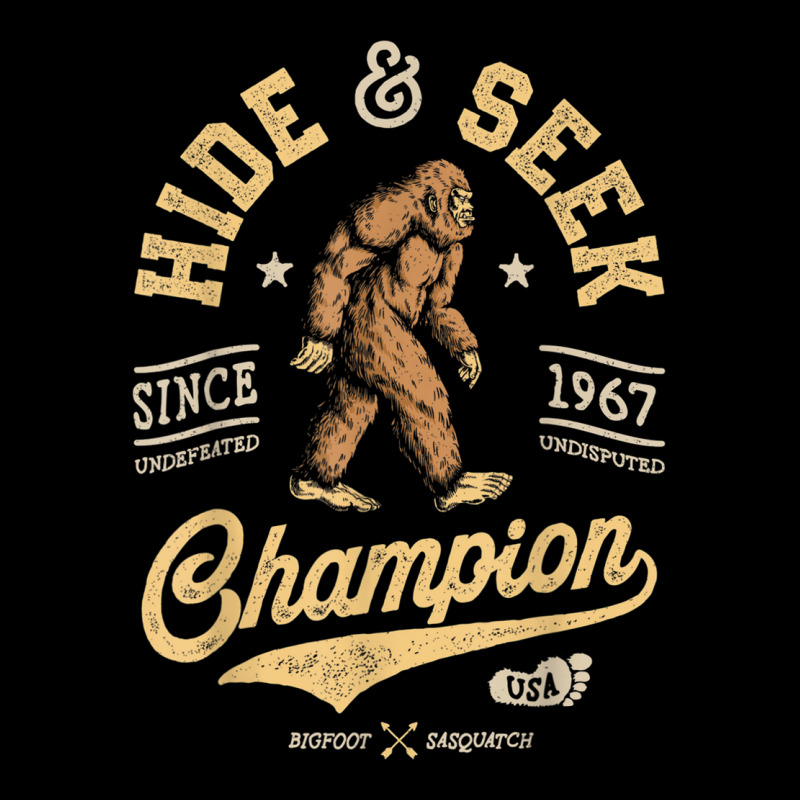 Bigfoot Hide And Seek Champion Funny Sasquatch Retro Vintage Women's V-Neck T-Shirt by Hoang95 | Artistshot