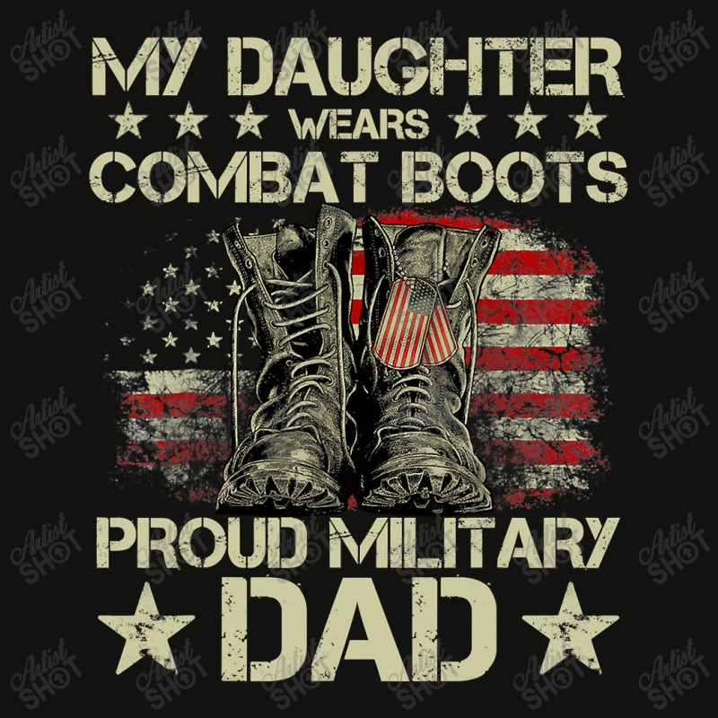 Veteran Day My Daughter Wear Combat Boots Proud Military Dad T Shirt Scorecard Crop Tee by Adriana_Torquemada | Artistshot