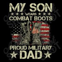 Veteran Day My Son Wears Combat Boots Proud Military Dad T Shirt Women's V-neck T-shirt | Artistshot