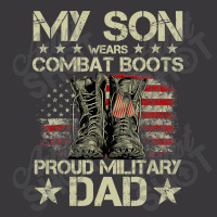 Veteran Day My Son Wears Combat Boots Proud Military Dad T Shirt Ladies Curvy T-shirt | Artistshot