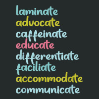 Laminate Advocate Caffeinate Educate T Shirt Women's Triblend Scoop T-shirt | Artistshot