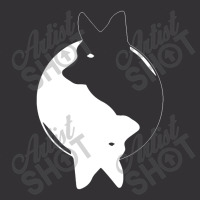 Yin Yang Corgi Funny Vintage Hoodie And Short Set | Artistshot