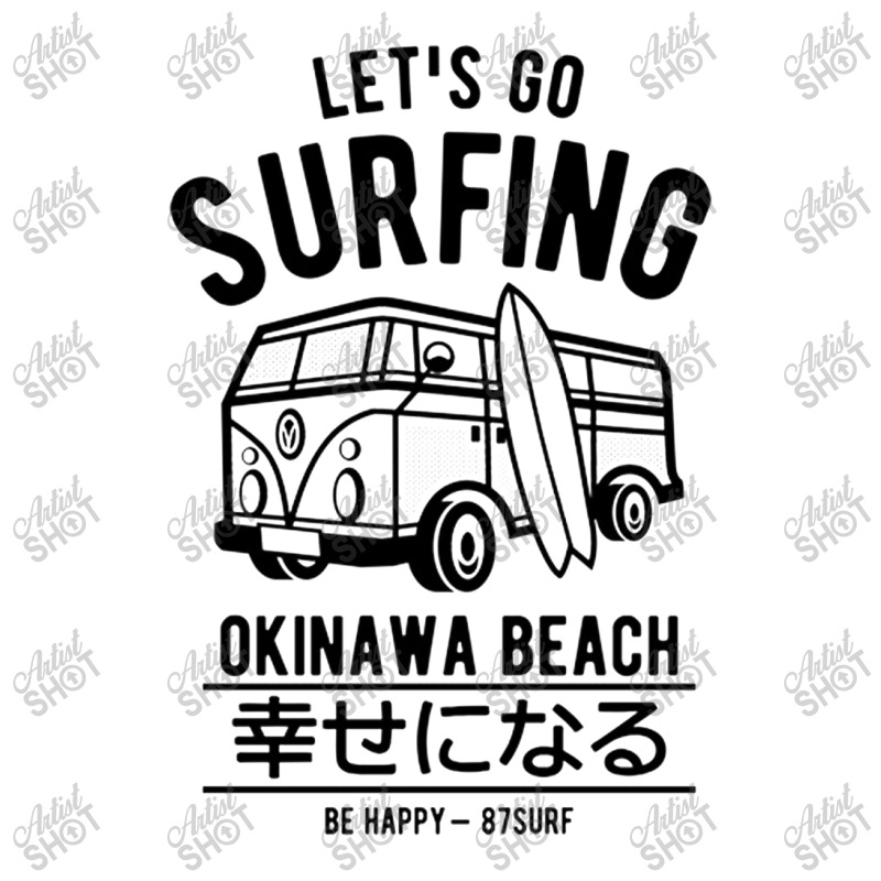 Let's Go Surfing Okinawa Beach Zipper Hoodie | Artistshot