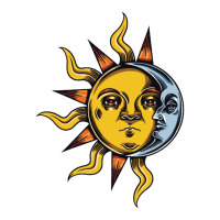 Pict Sun And Moon Crop Top | Artistshot