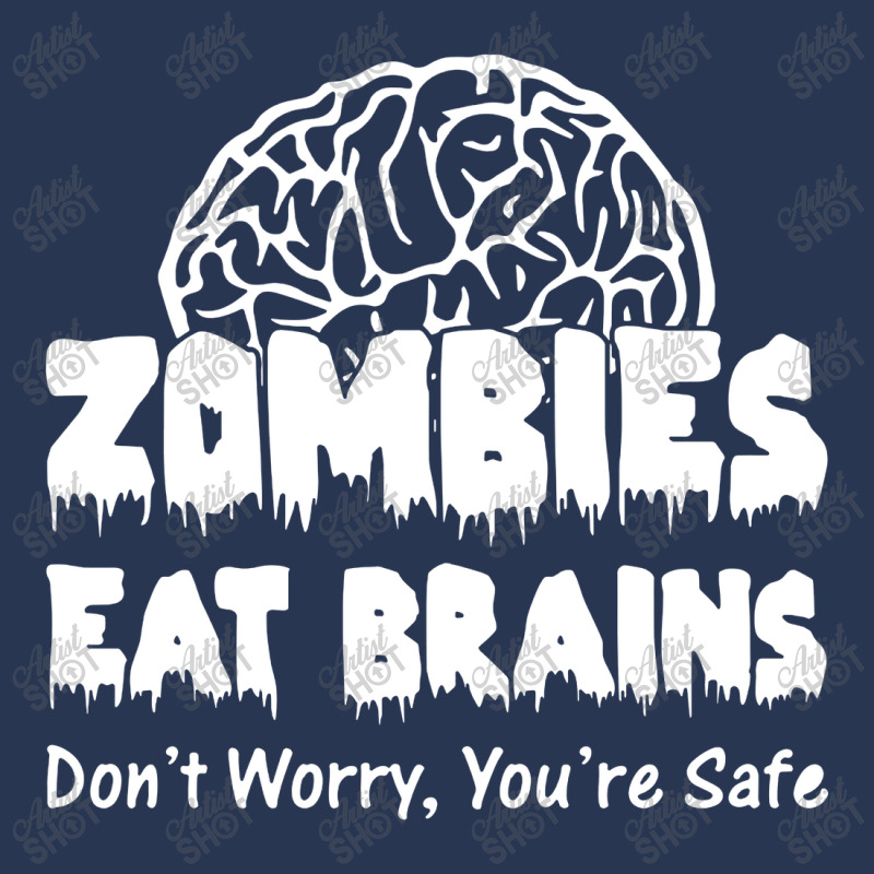 Zombies Eat Brains Dont Worry You Are Safe! Funny Men Denim Jacket | Artistshot