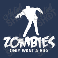 Zombies Only Want A Hug Men Denim Jacket | Artistshot