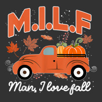 Milf Man I Love Fall Funny Seasonal Truck Pumpkin Autumn Sweatshirt Baby Bodysuit | Artistshot