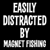 Easily Distracted By Magnet Fishing Funny Gift Cropped Hoodie | Artistshot