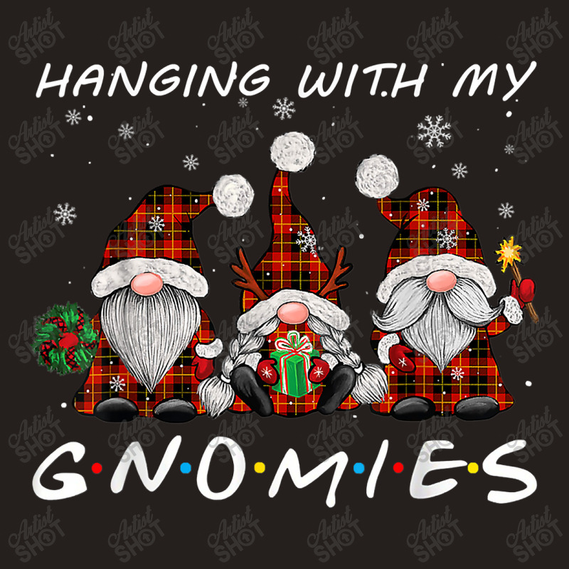 Hanging With Gnomies Gnome Christmas Xmas Buffalo Plaid Red T Shirt Co Tank Top | Artistshot