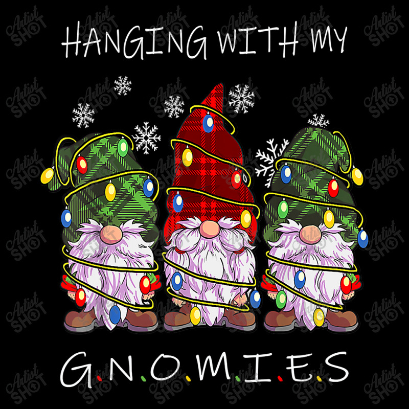 Hanging With Gnomies Gnome Christmas Xmas Buffalo Plaid Red T Shirt Lightweight Hoodie | Artistshot