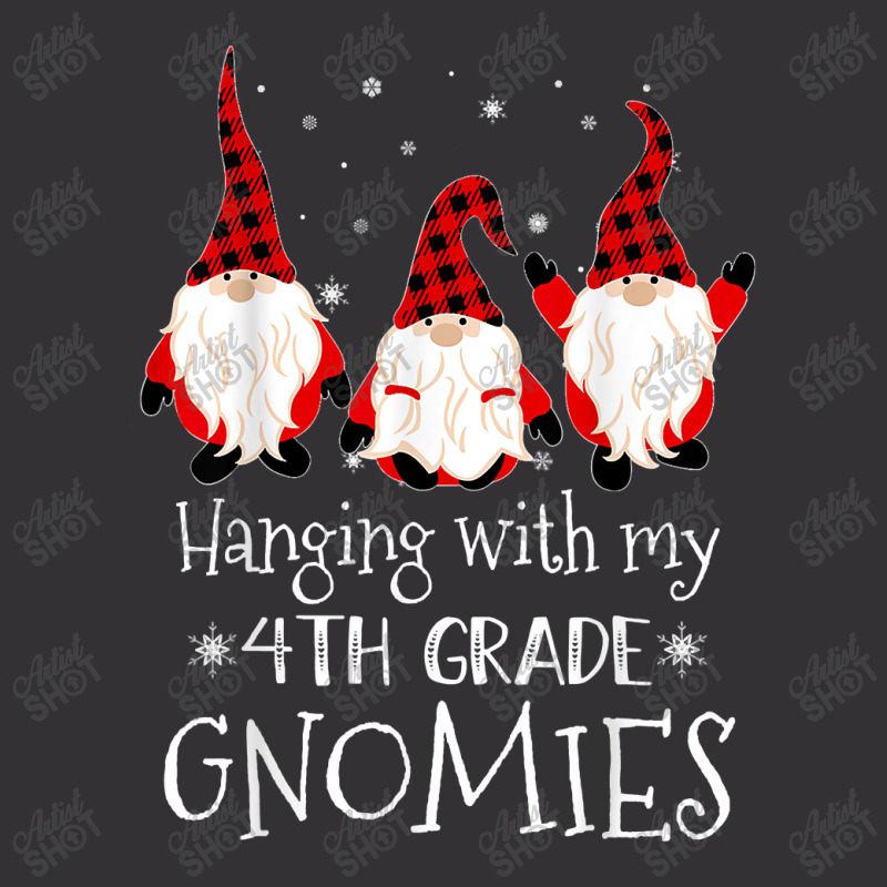 Hanging With My 4th Grade Gnomies   Teacher Christmas Gnome T Shirt Vintage Short | Artistshot