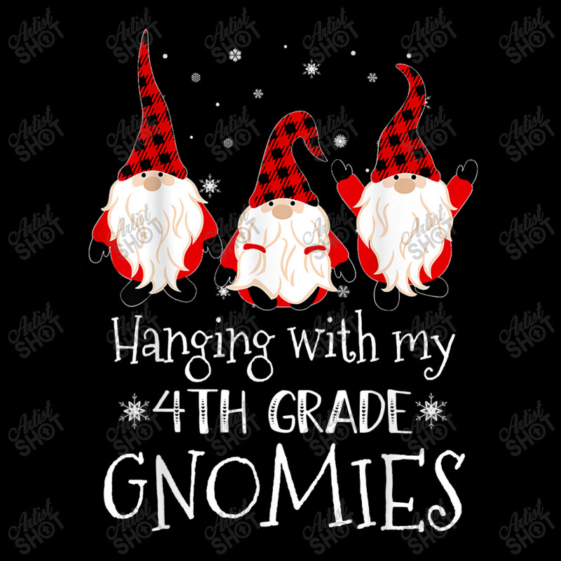 Hanging With My 4th Grade Gnomies   Teacher Christmas Gnome T Shirt Lightweight Hoodie | Artistshot