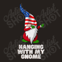 Hanging With My Gnome Garden Dabbing Gnome American Usa Flag Premium T Tank Top | Artistshot