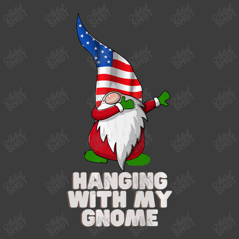 Hanging With My Gnome Garden Dabbing Gnome American Usa Flag Premium T Men's Polo Shirt | Artistshot