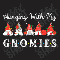 Hanging With My Gnomies Funny Gnome Friend Christmas Lights Premium T T-shirt | Artistshot