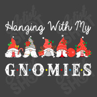 Hanging With My Gnomies Funny Gnome Friend Christmas Lights Premium T Vintage T-shirt | Artistshot