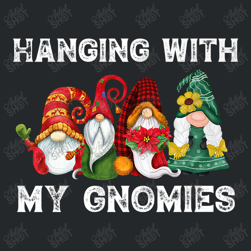 Hanging With My Gnomies Funny Gnome Friend Christmas Premium T Shirt Crewneck Sweatshirt | Artistshot