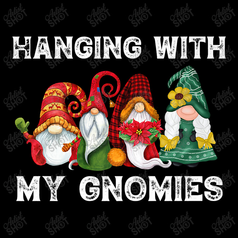 Hanging With My Gnomies Funny Gnome Friend Christmas Premium T Shirt Lightweight Hoodie | Artistshot