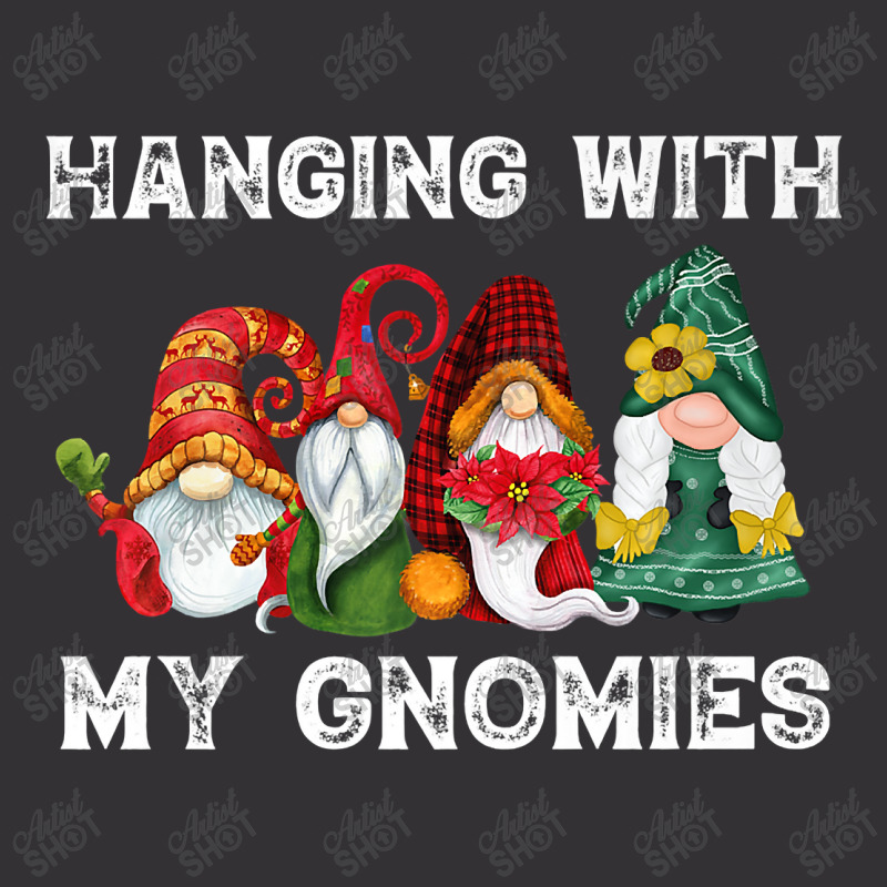 Hanging With My Gnomies Funny Gnome Friend Christmas Premium T Shirt Vintage Hoodie And Short Set | Artistshot