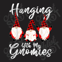 Hanging With My Gnomies Funny Gnome Friend Christmas T Shirt T-shirt | Artistshot