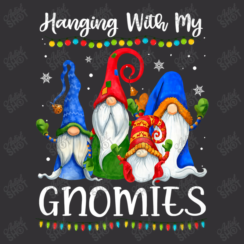 Hanging With My Gnomies Funny Gnome Xmas Lights Boys Girls Premium T S Vintage Short | Artistshot