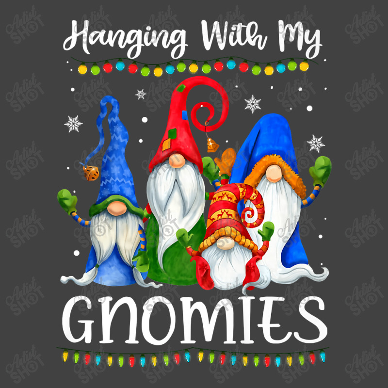 Hanging With My Gnomies Funny Gnome Xmas Lights Boys Girls Premium T S Vintage T-shirt | Artistshot