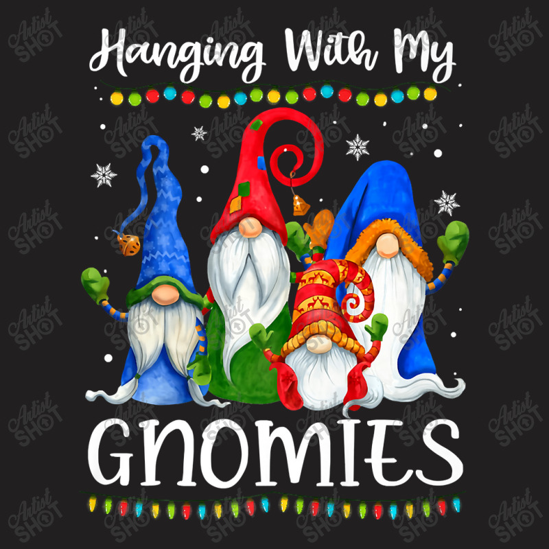 Hanging With My Gnomies Funny Gnome Xmas Lights Boys Girls Premium T S T-shirt | Artistshot