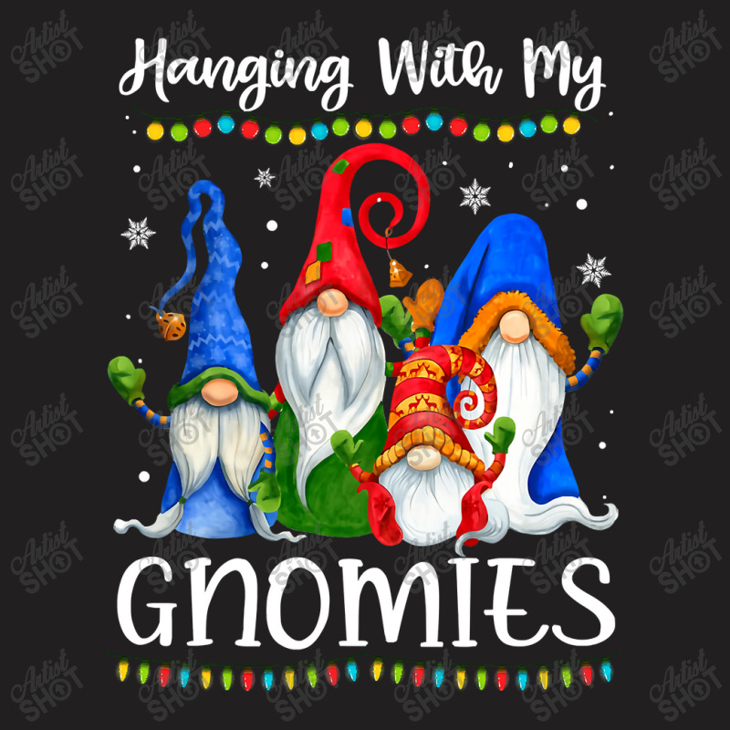 Hanging With My Gnomies Funny Gnome Xmas Lights Boys Girls T Shirt T-shirt | Artistshot