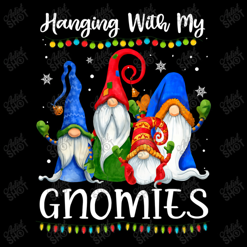 Hanging With My Gnomies Funny Gnome Xmas Lights Boys Girls T Shirt V-neck Tee | Artistshot