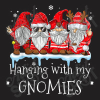 Hanging With My Gnomies Garden Gnome Christmas Pajama Xmas T Shirt T-shirt | Artistshot