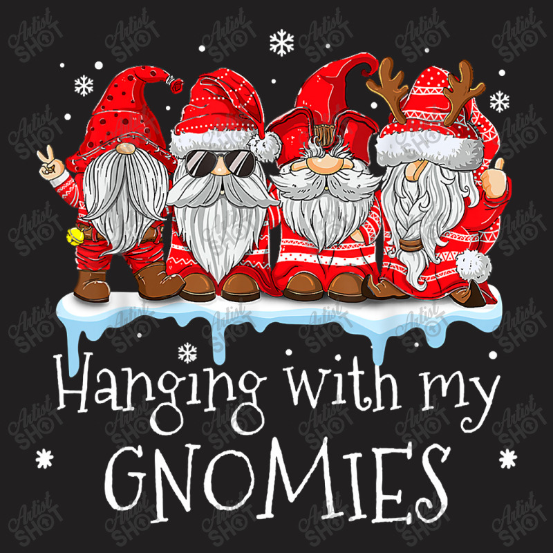 Hanging With My Gnomies Garden Gnome Christmas Pajama Xmas T Shirt T-shirt | Artistshot