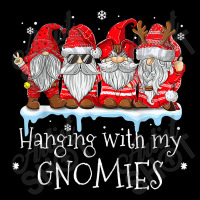 Hanging With My Gnomies Garden Gnome Christmas Pajama Xmas T Shirt Men's Long Sleeve Pajama Set | Artistshot