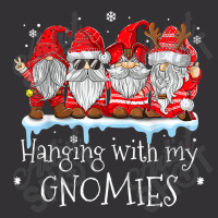 Hanging With My Gnomies Garden Gnome Christmas Pajama Xmas T Shirt Vintage Hoodie | Artistshot