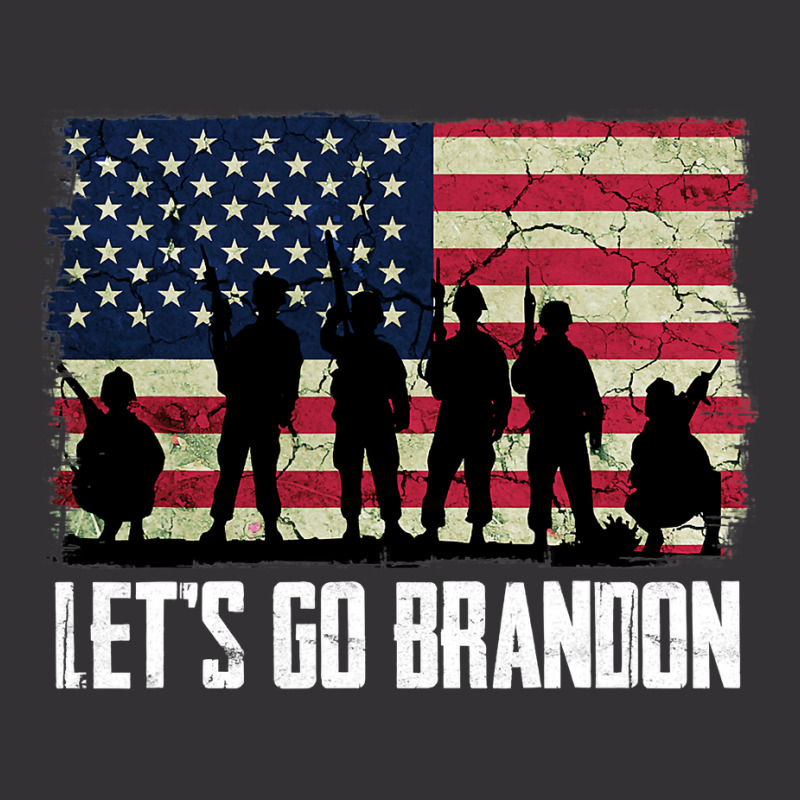 Let’s Go Brandon American Flag Veterans Vintage Vintage Hoodie by trokeryth | Artistshot