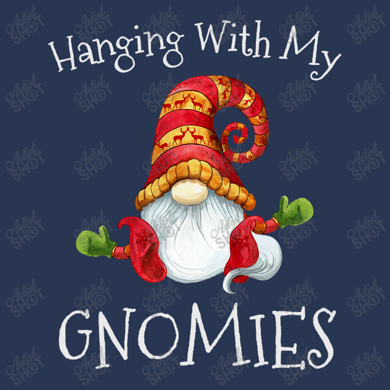 Hanging With My Gnomies Nordic Santa Gnome Christmas T Shirt Men Denim Jacket | Artistshot