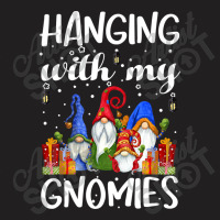 Hanging With My Gnomies Pajama Christmas Gnome Puns Pj T Shirt T-shirt | Artistshot