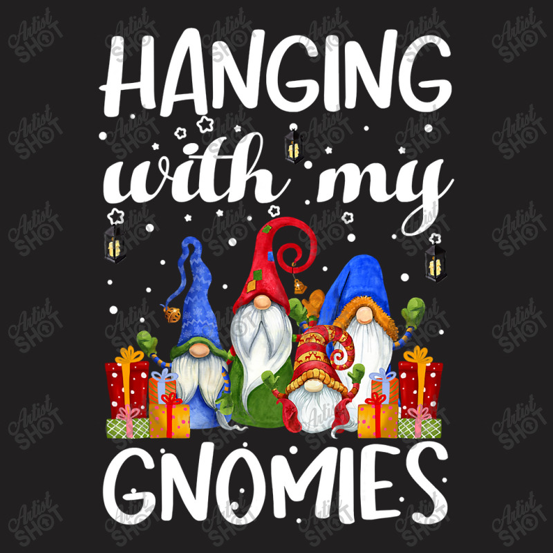 Hanging With My Gnomies Pajama Christmas Gnome Puns Pj T Shirt T-shirt | Artistshot