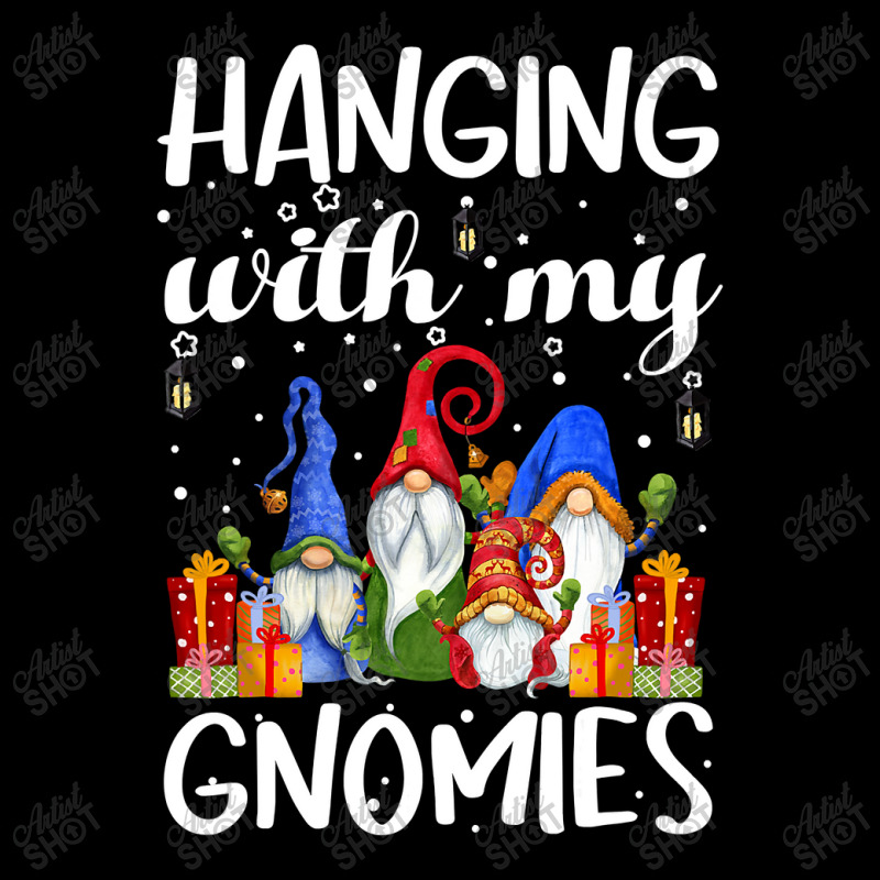 Hanging With My Gnomies Pajama Christmas Gnome Puns Pj T Shirt Zipper Hoodie | Artistshot