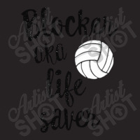 Blocker Aka Life Saver Funny Volleyball T Shirt Defense [converted] Co Vintage Cap | Artistshot