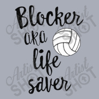 Blocker Aka Life Saver Funny Volleyball T Shirt Defense [converted] Co Tank Dress | Artistshot