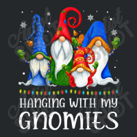 Hanging With My Gnomies Shirt Funny Gnome Xmas Lights Pajama T Shirt Crewneck Sweatshirt | Artistshot