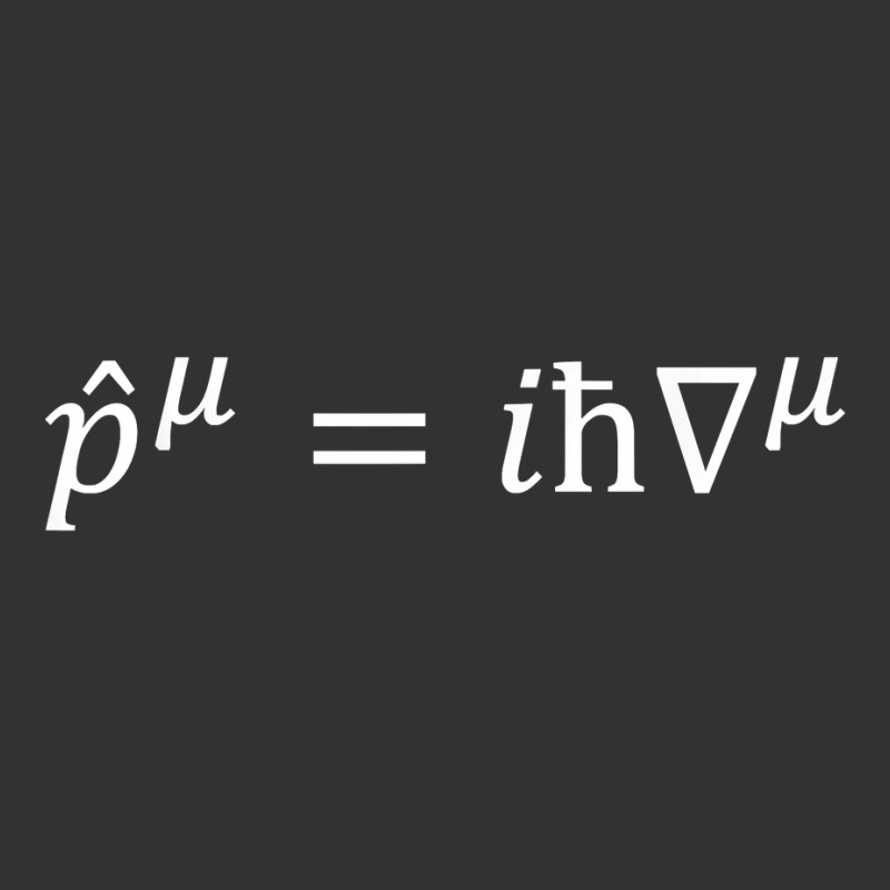 Quantum Momentum Operator In Four Vector Notation, Physics T Shirt Vintage Hoodie And Short Set | Artistshot