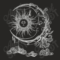 Bohemian Aesthetic Moon Sun Astrology Science Astronomy Ladies Fitted T-shirt | Artistshot