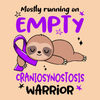 Craniosynostosis Awareness T  Shirt Mostly Running On Empty Craniosyno Cropped Hoodie | Artistshot