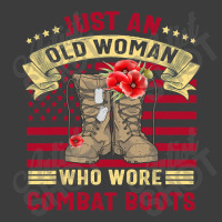 Just An Old Woman Who Wore Combat Boots Veteran Costume T Shirt Men's Polo Shirt | Artistshot