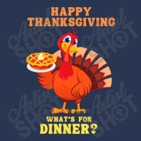 Happy Thanksgiving Turkey Arrives Carrying A Pie For Dinner T Shirt Co Ladies Denim Jacket | Artistshot