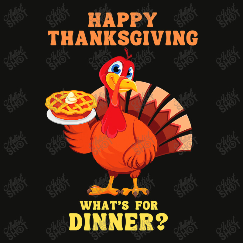 Happy Thanksgiving Turkey Arrives Carrying A Pie For Dinner T Shirt Co Scorecard Crop Tee by James_Lane | Artistshot